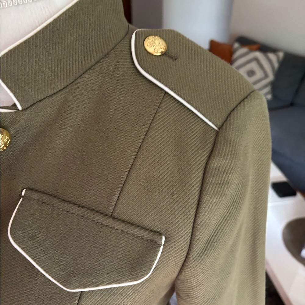 Banana Republic Green Military Jacket with Belted Waist - Picture 4 of 6